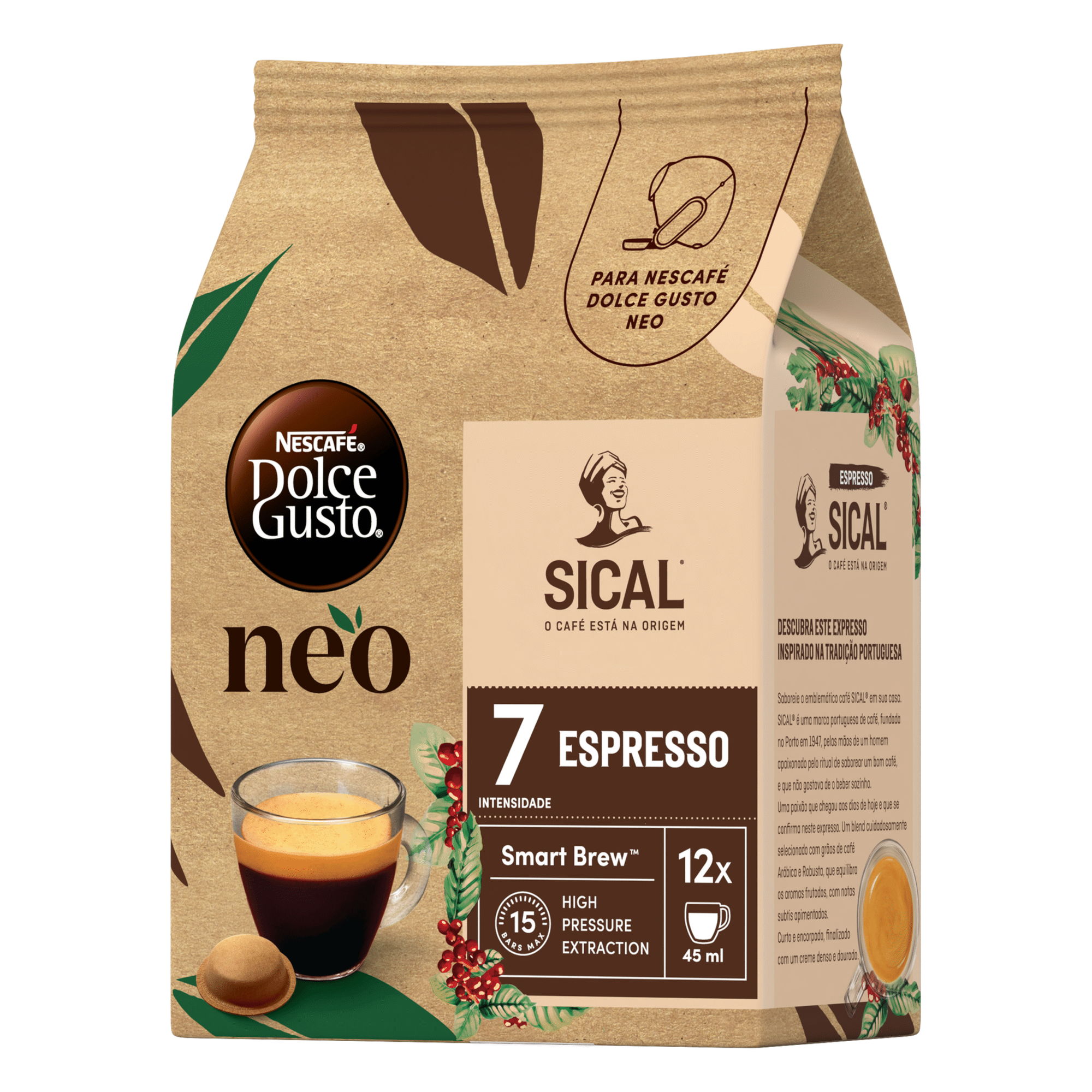 C&aacute;psulas de Caf&eacute; Espresso Sical Int 8 Nescaf&eacute; Dolce Gusto Neo