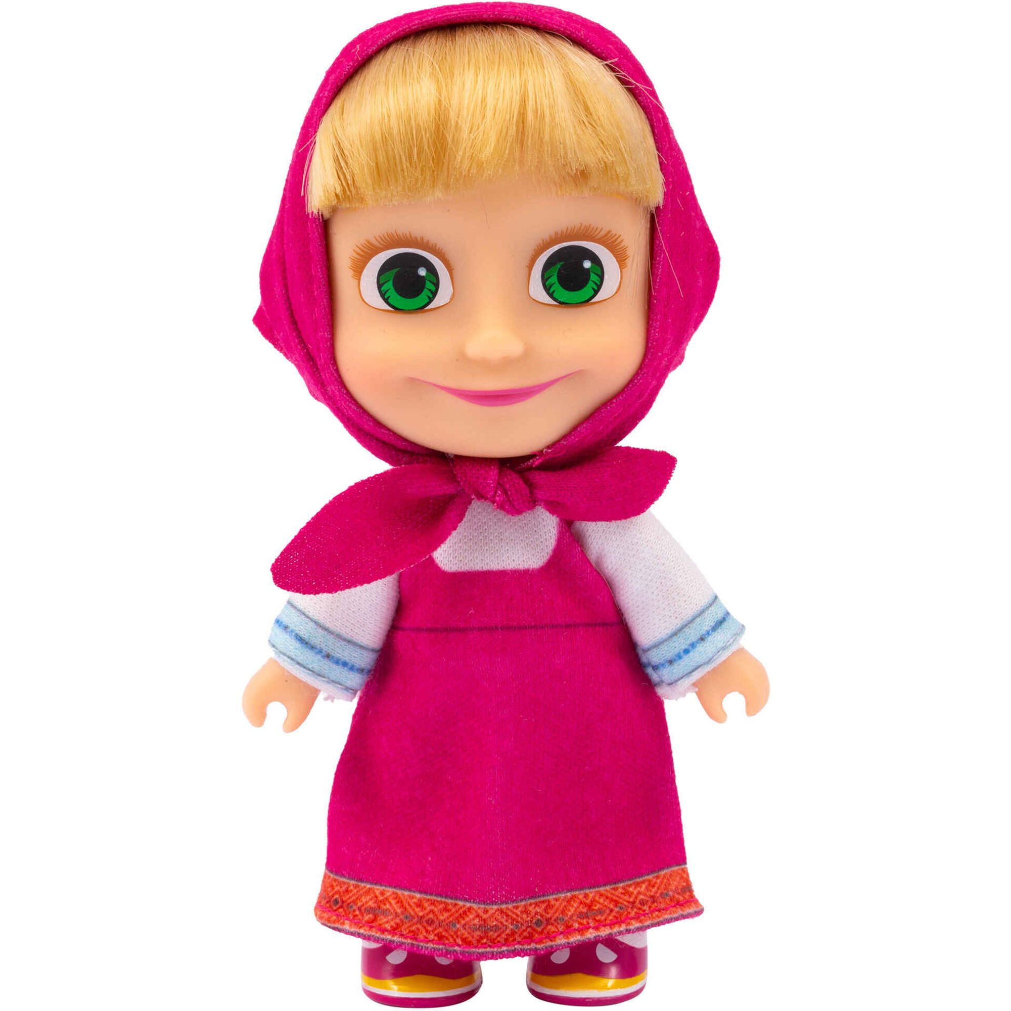 Masha e o Urso - Peluche Urso 20cm e Boneca Masha 10cm