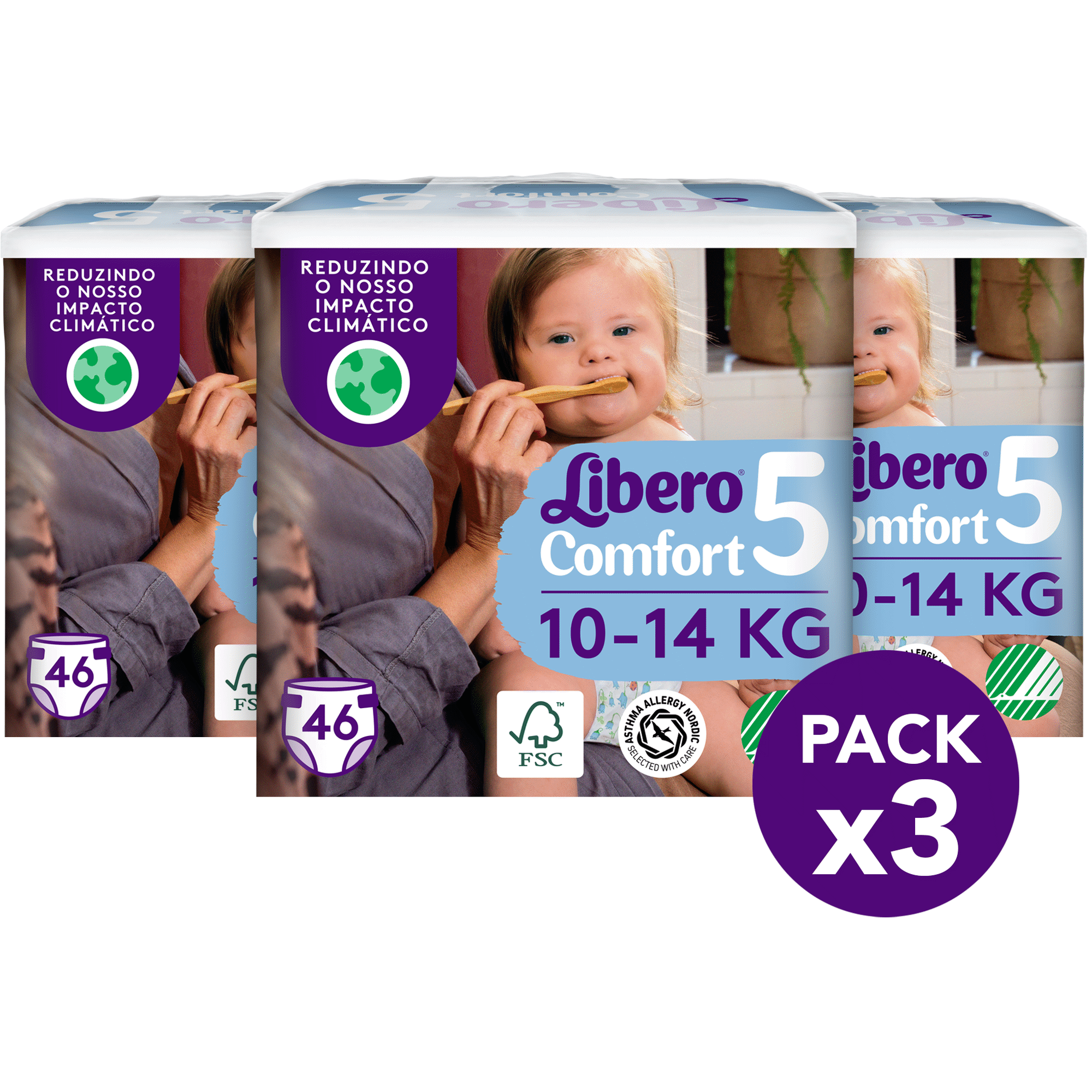 Fraldas Comfort 10-14kg T5 Fraldas Comfort 10-14kg T5