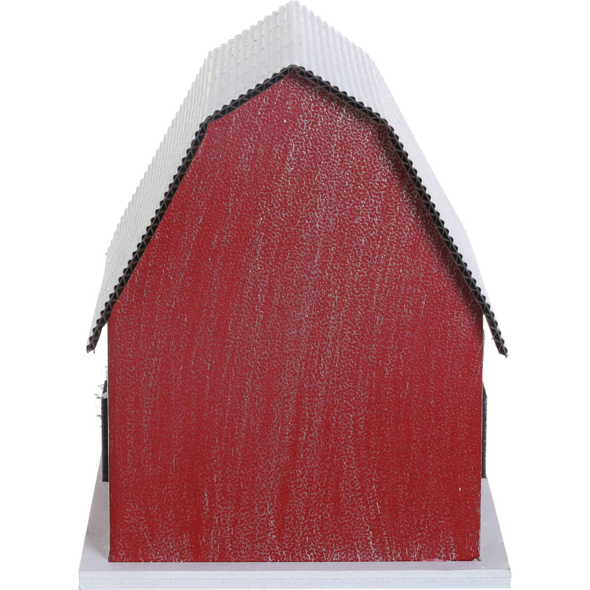 Casinha Vermelha 16cm com Luz