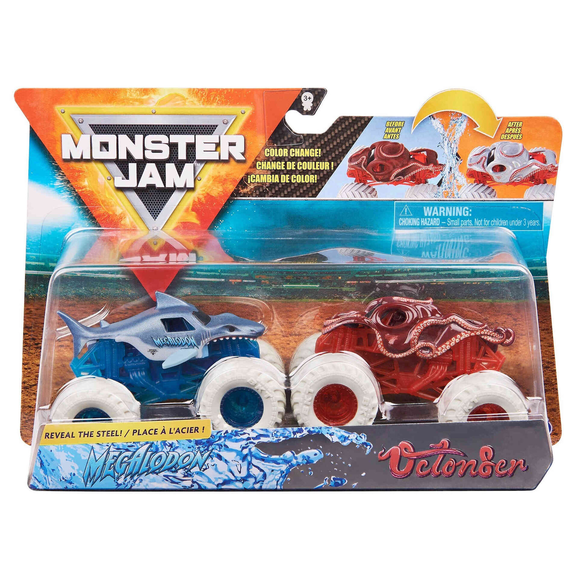 Monster Jam - Pack 2 Ve&iacute;culos 1:64 (v&aacute;rios modelos)