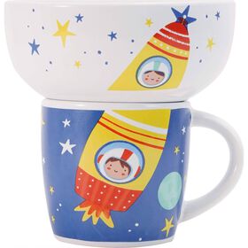 Conjunto Caneca 320ml e Taça 530ml Foguetão Conjunto Caneca 320ml e Taça 530ml Foguetão