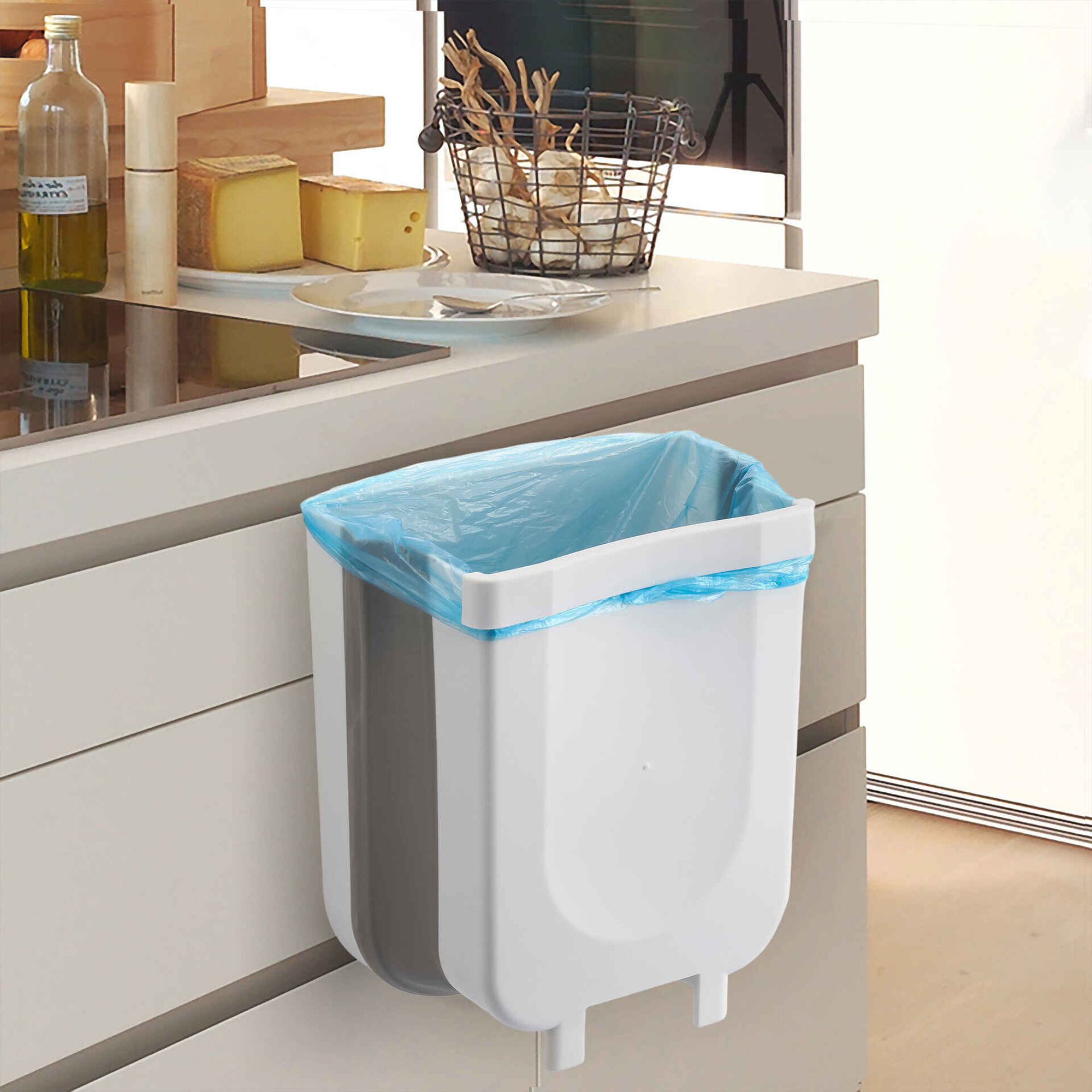 Balde Lixo Dobrável Multiusos