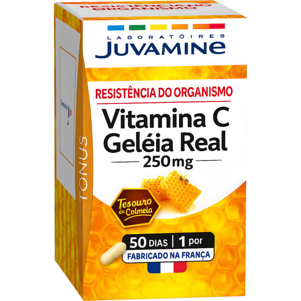 Suplemento Vitamina C e Geleia Real Juvamine