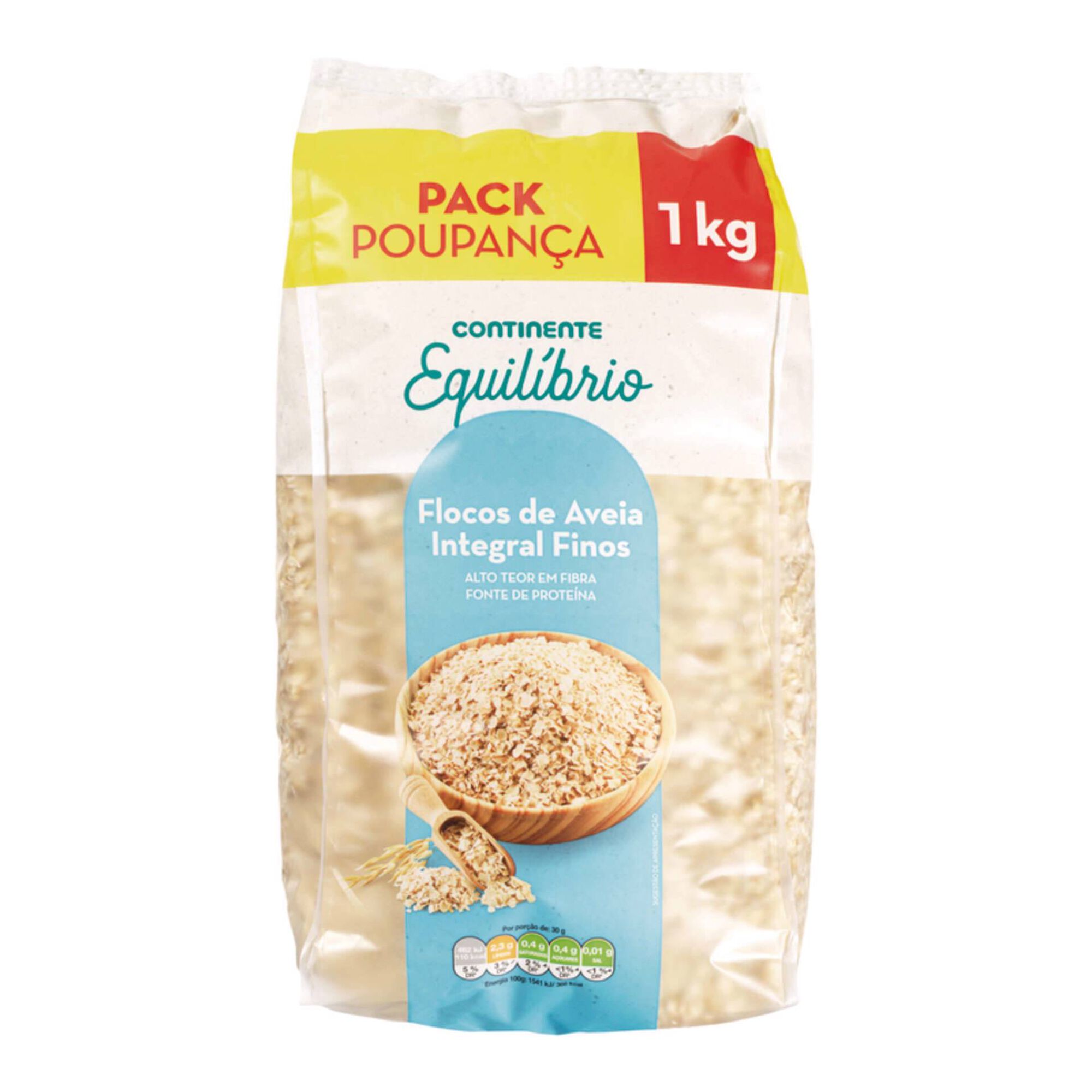 Flocos Aveia Finos Integral Pack Poupança