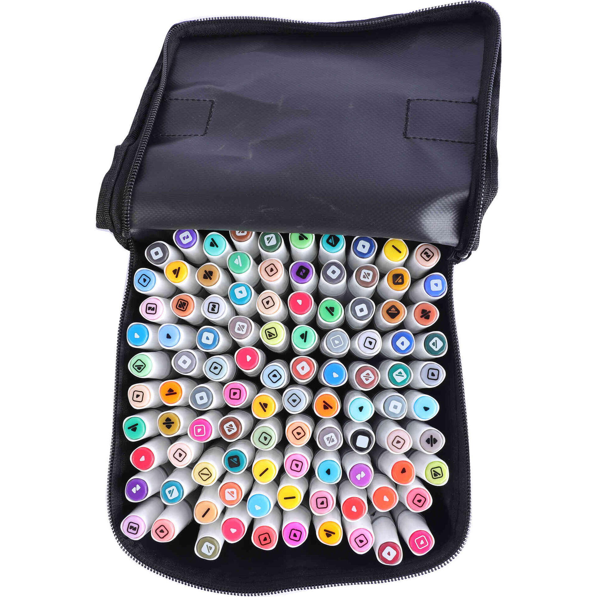 Conjunto de 100 Marcadores de &Aacute;lcool com Ponta Dupla Note!