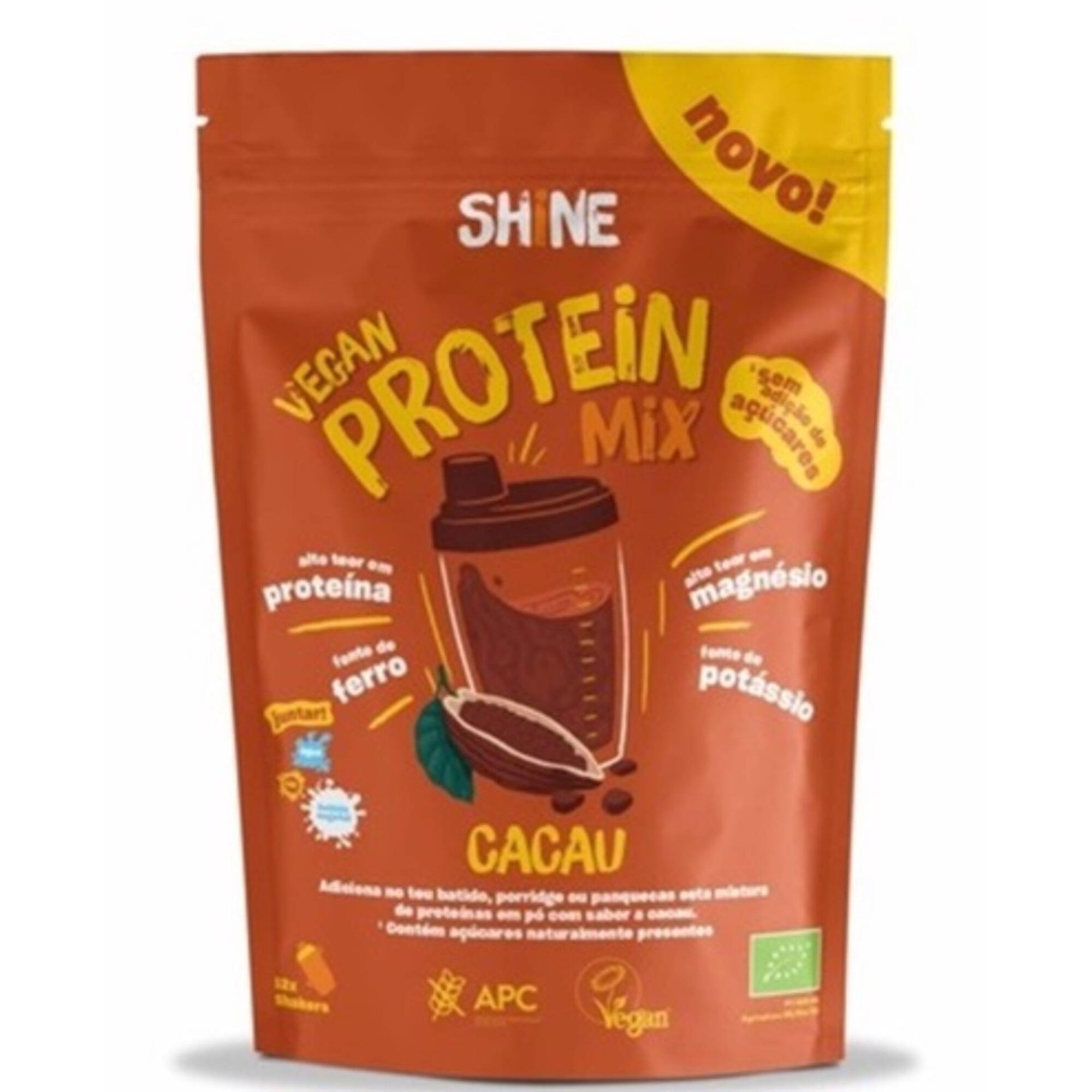 Mix Proteínas Cacau Vegan sem Glúten