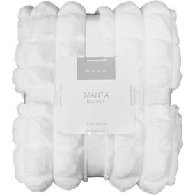 Manta 160x163cm Branca Kasa