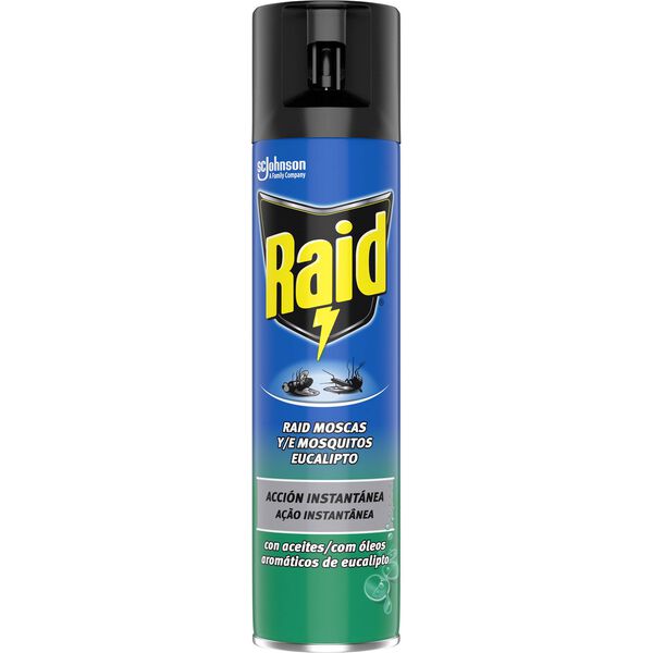 Inseticida Spray Moscas e Mosquitos Eucalipto Raid