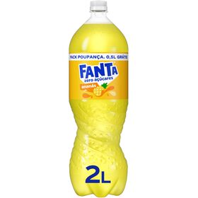 Refrigerante com G&aacute;s Anan&aacute;s sem A&ccedil;&uacute;car Fanta