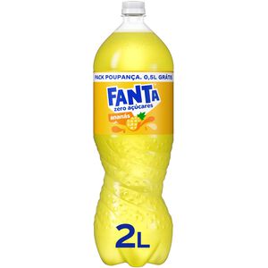 Refrigerante com Gás Ananás sem Açúcar Fanta