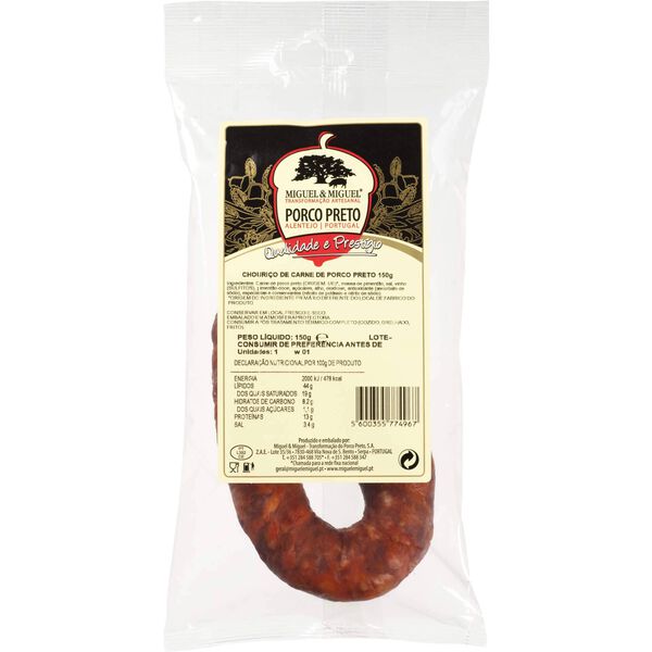 Chouriço de Carne de Porco Preto Miguel & Miguel