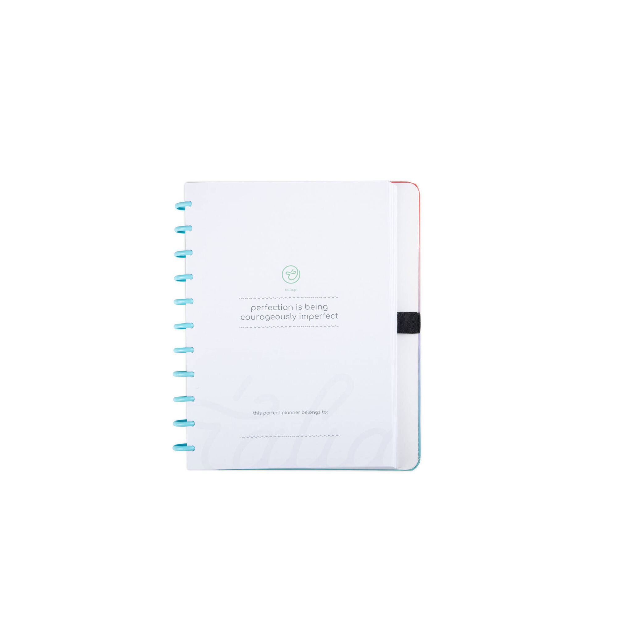 Caderno Smart com Elástico Espiral A4 Pautado Degradê