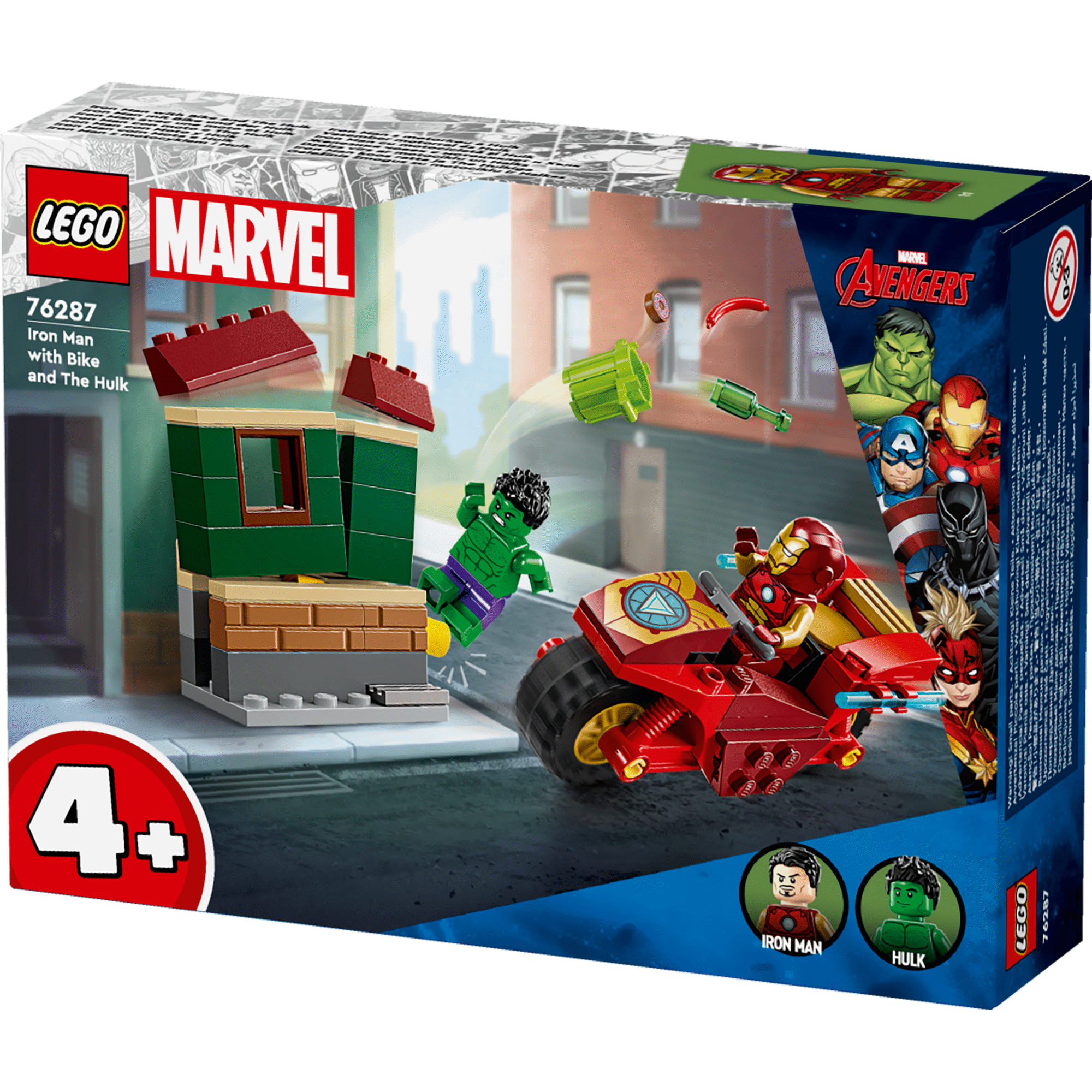 Iron Man com Mota e Hulk - 76287