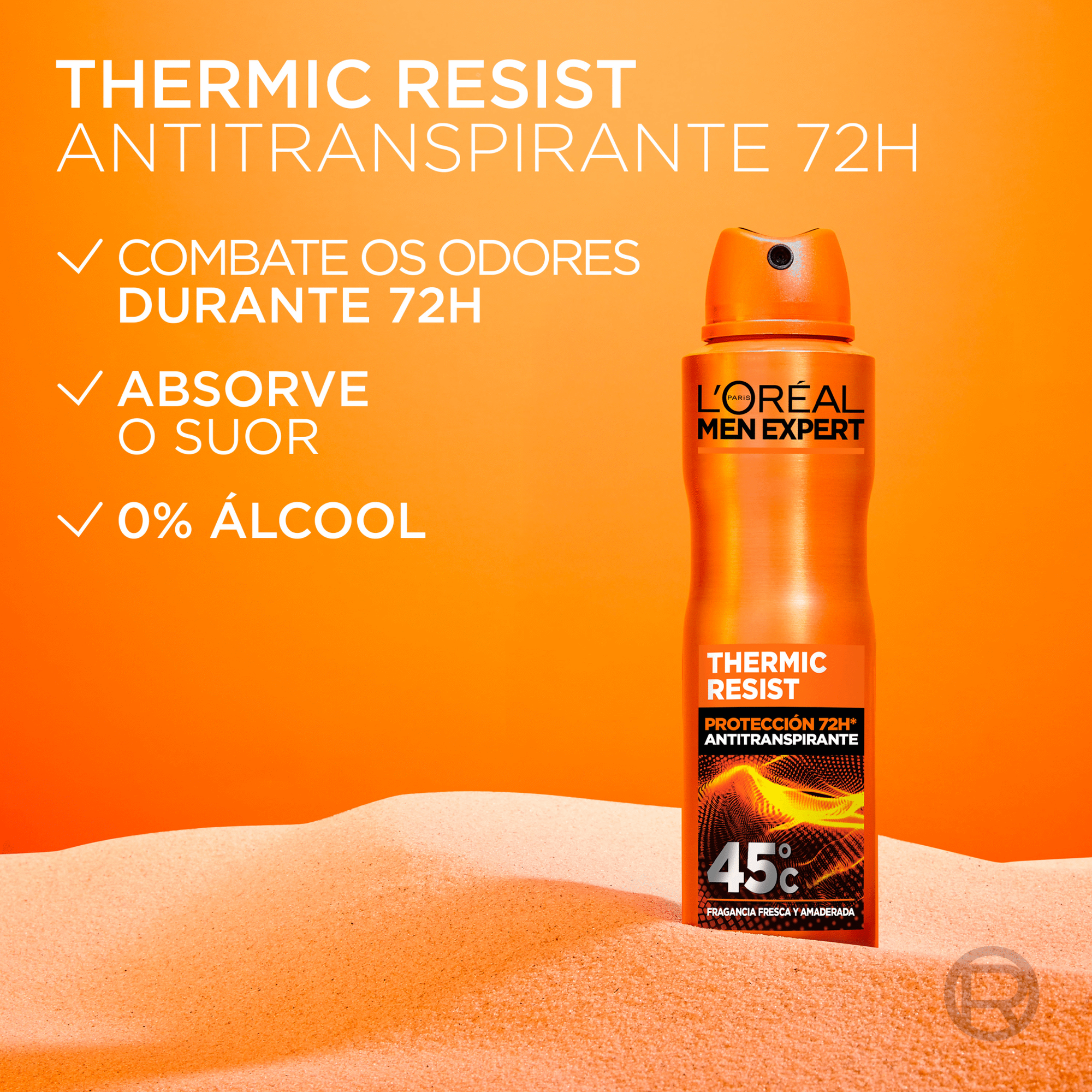 Desodorizante Spray Thermic Resist L'Or&eacute;al Paris Men Expert