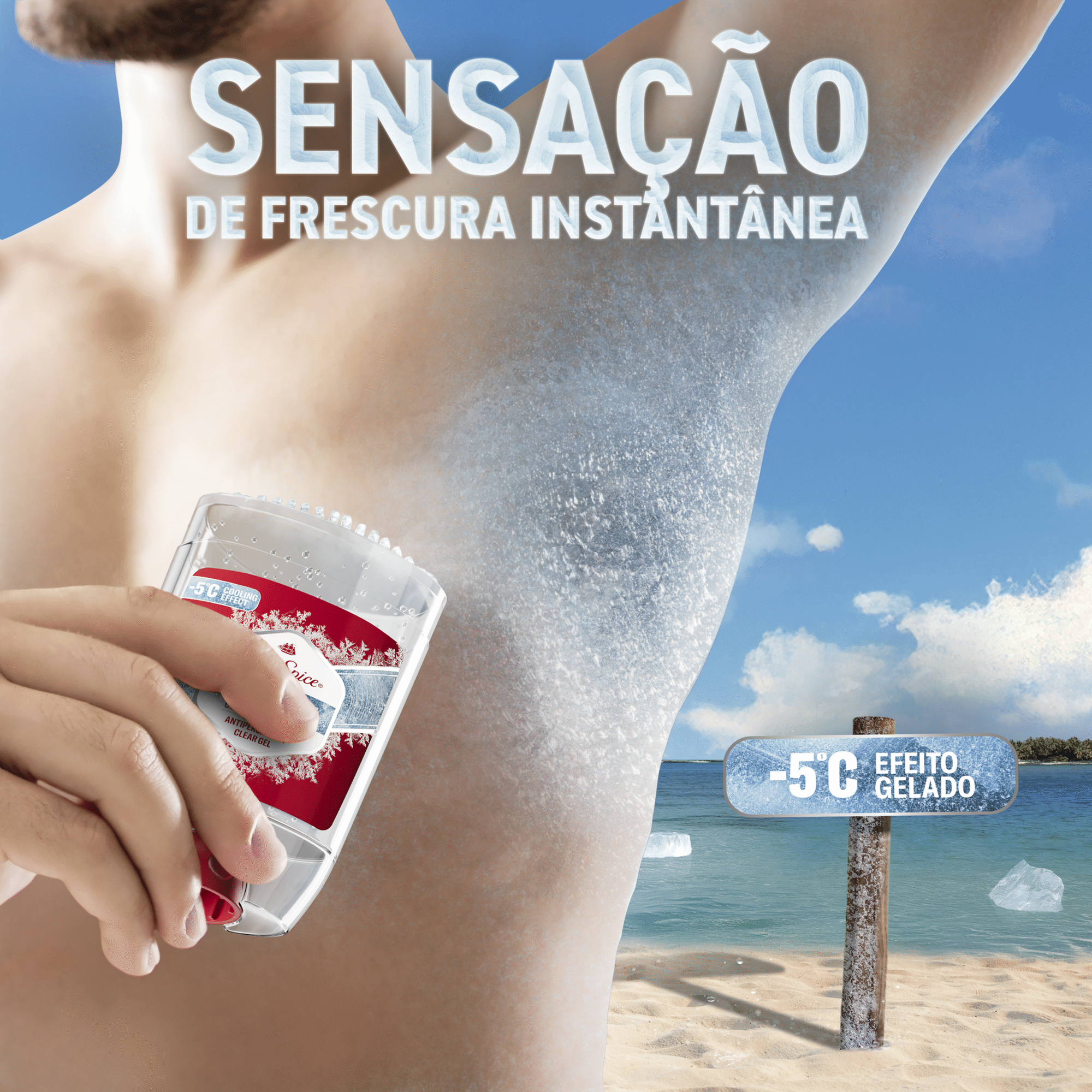 Desodorizante Stick Antitranspirante Gel Cold Spice Old Spice