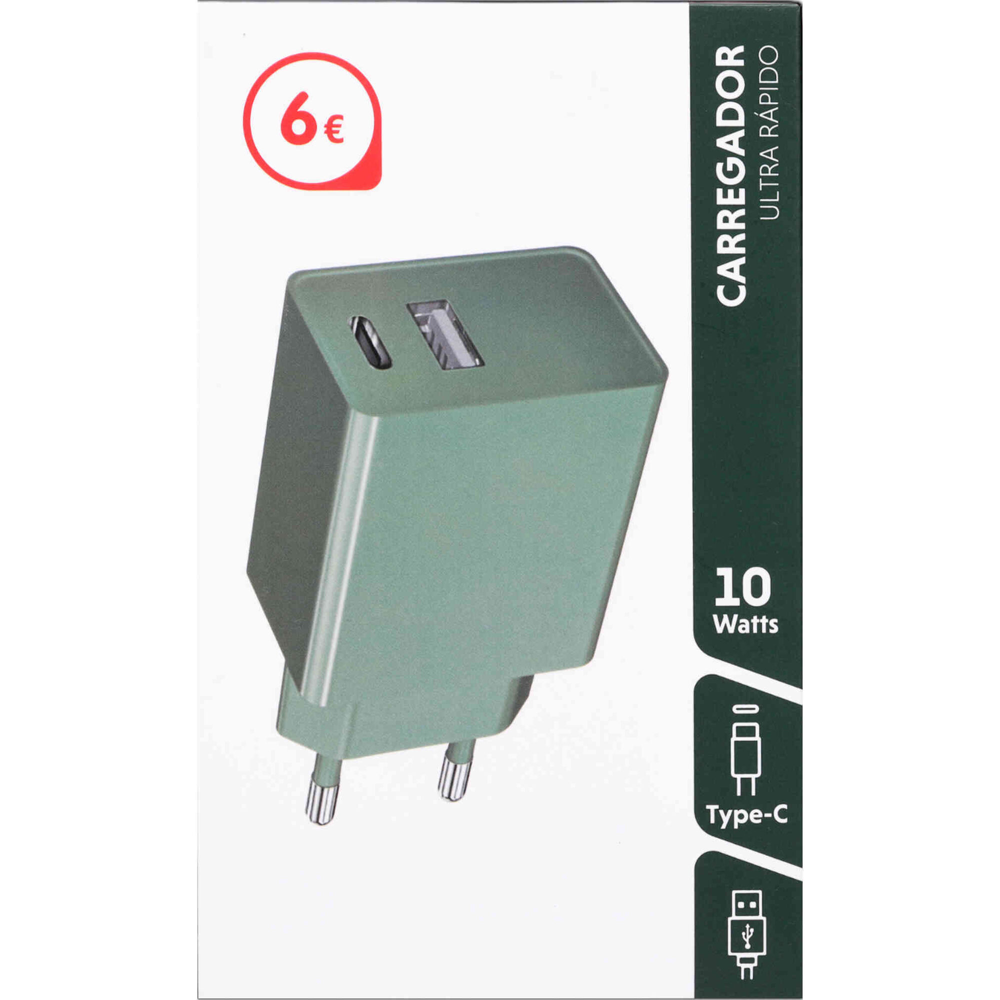 Carregador USB e Type C Bazar&atilde;o