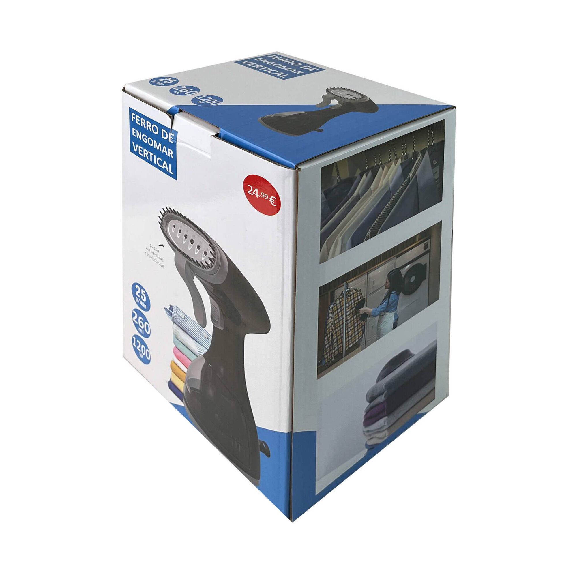Ferro de Engomar Vertical Preto 1200W 260ml Bazar&atilde;o