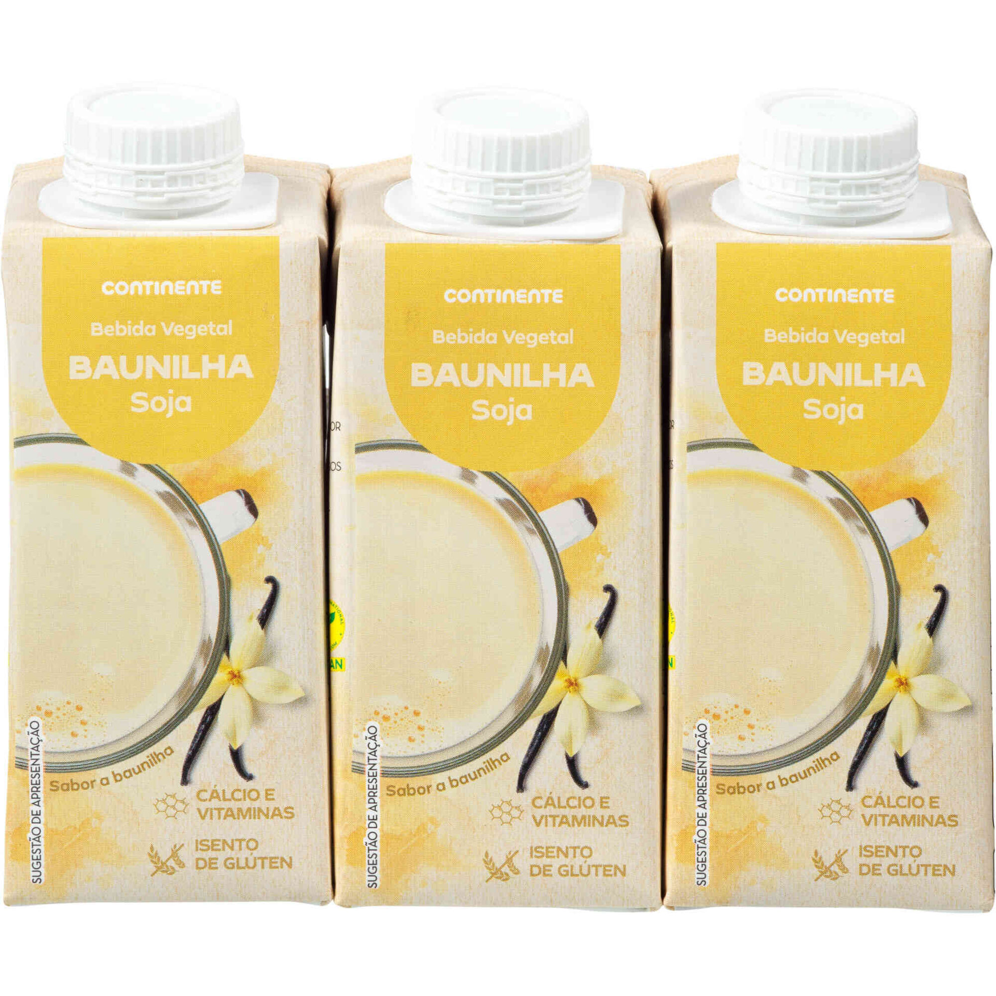 Bebida Vegetal de Soja Baunilha Continente