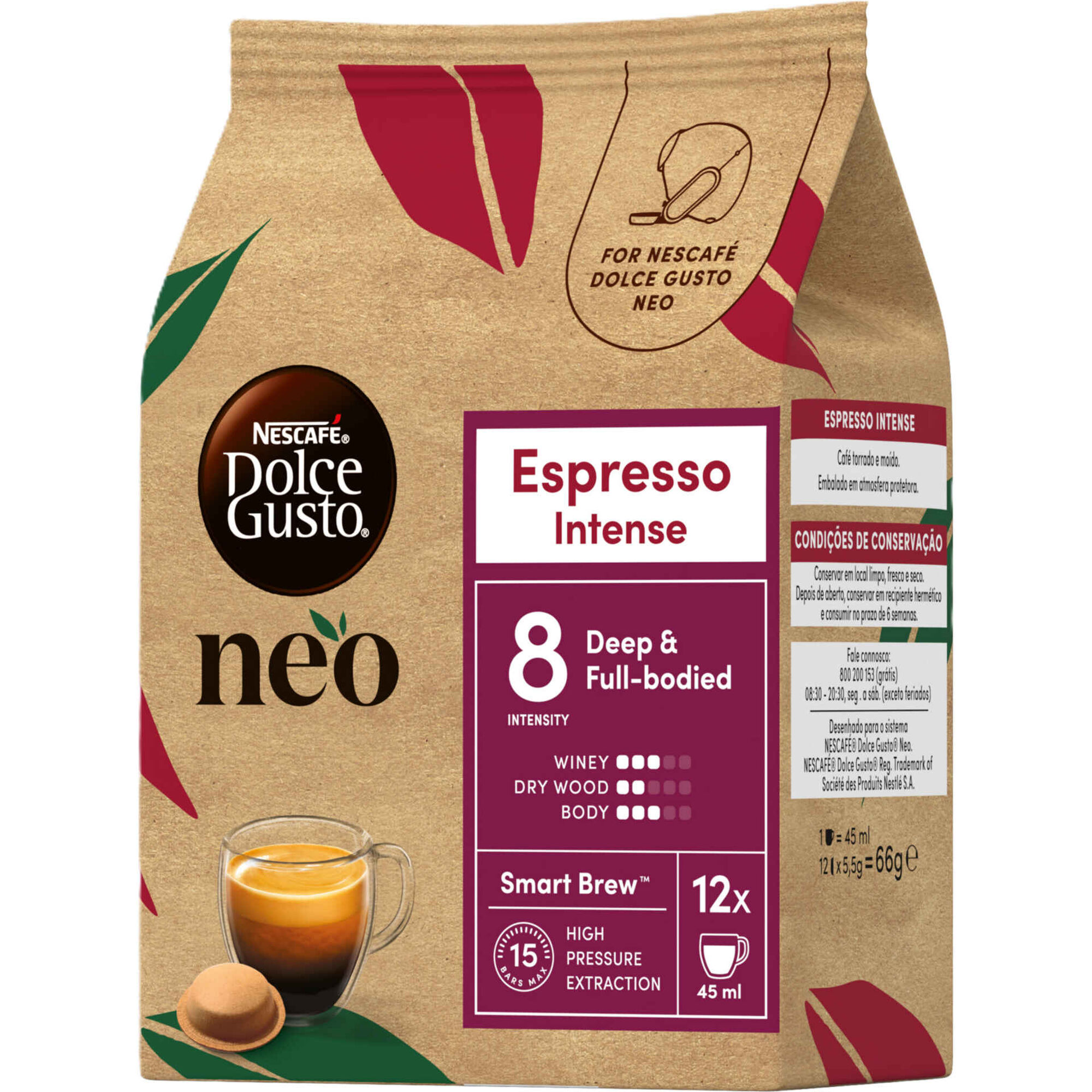 C&aacute;psulas de Caf&eacute; Espresso Intenso Int 8 Nescaf&eacute; Dolce Gusto Neo