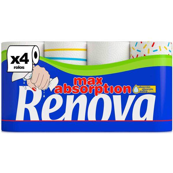 Rolo de Cozinha Max Absorption Renova