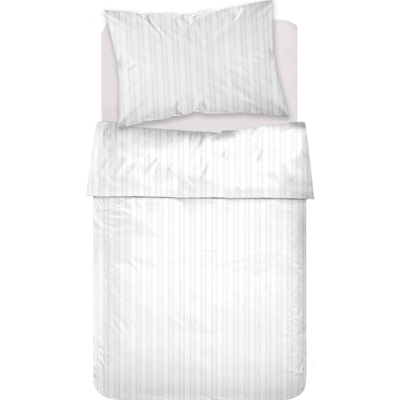 Conjunto Lençóis 160x270cm Algodão Branco Acetinado Percal Kasa