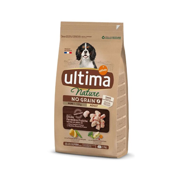 Ração para Cão Adulto Mini Sem Cereais Peru Affinity Ultima Nature