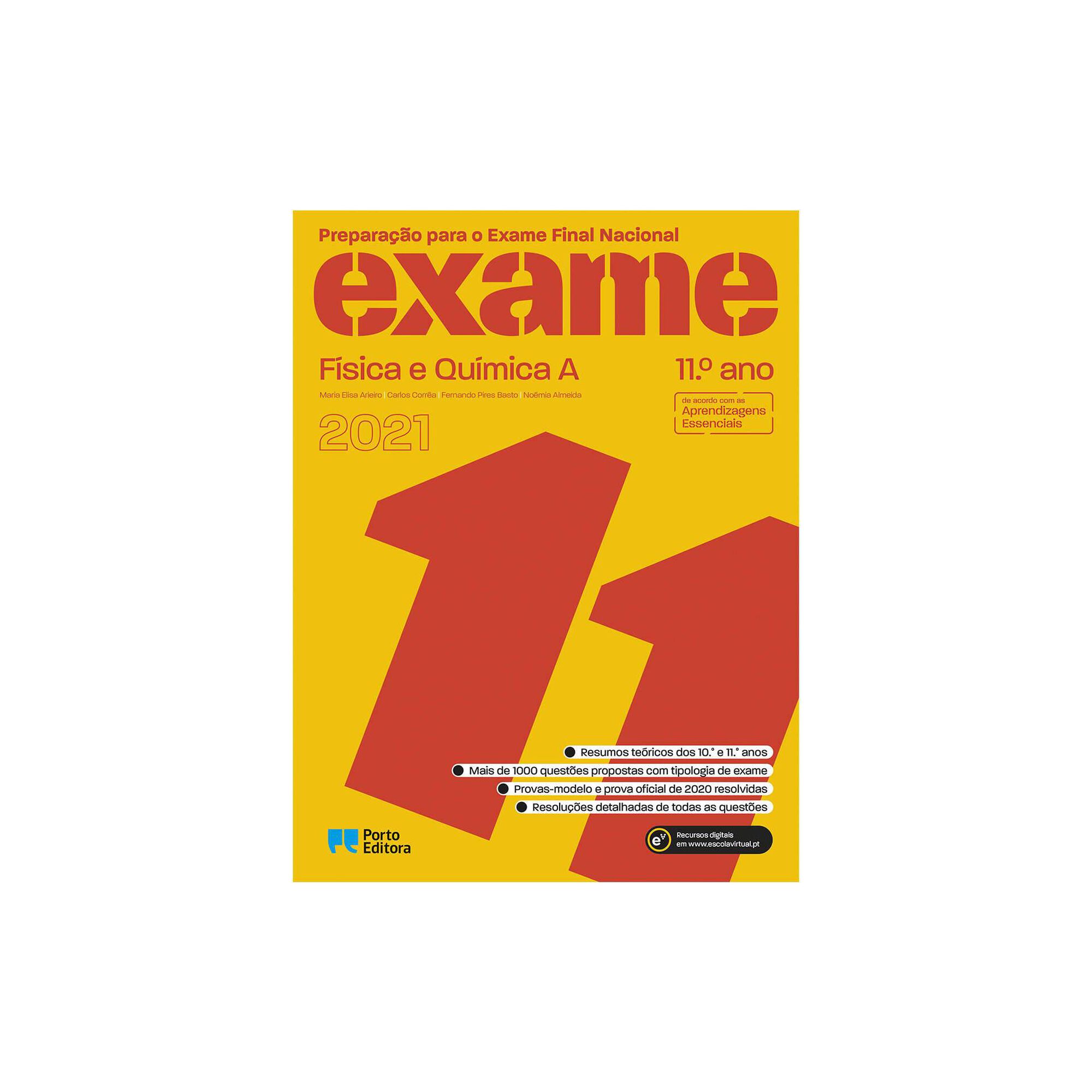 Preparação para o Exame Final Nacional 2021 - Física e Química A - 11º Ano Preparação para o Exame Final Nacional 2021 - Física e Química A - 11º Ano