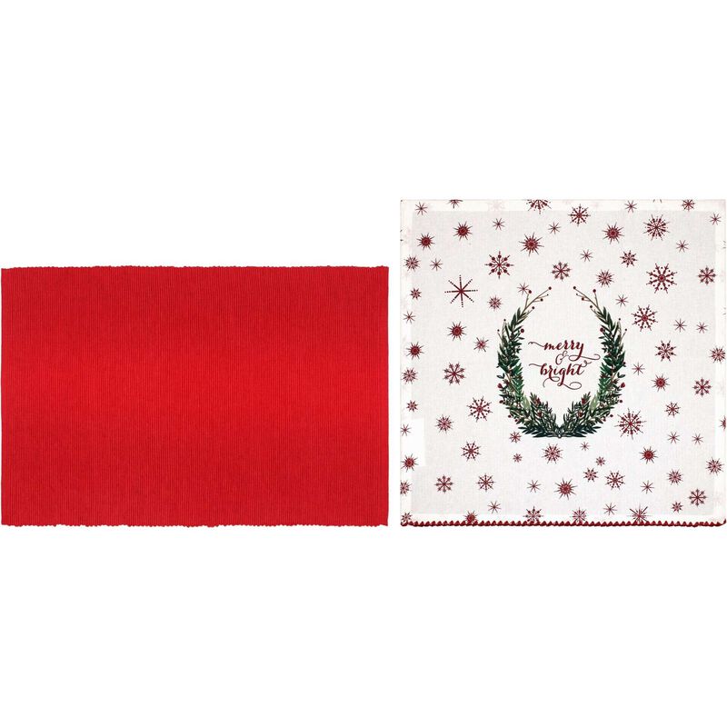 Conjunto 4 Individuais e 4 Guardanapos Kasa