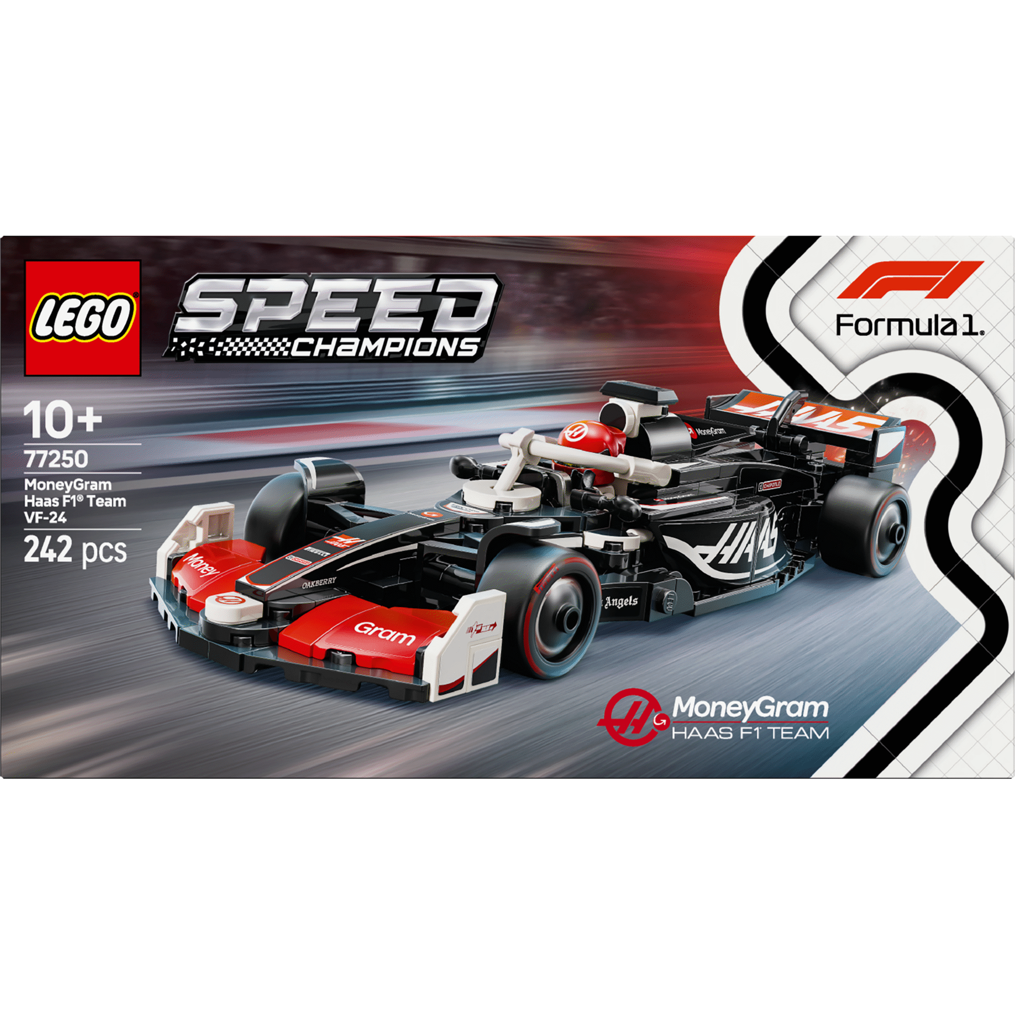 LEGO Speed Champions - Carro de Corrida MoneyGram Haas F1 Team VF-24 - 77250