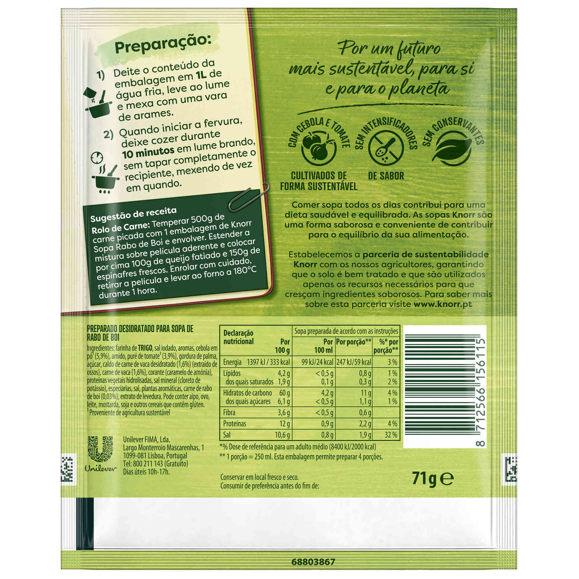 Sopa Rabo de Boi Knorr