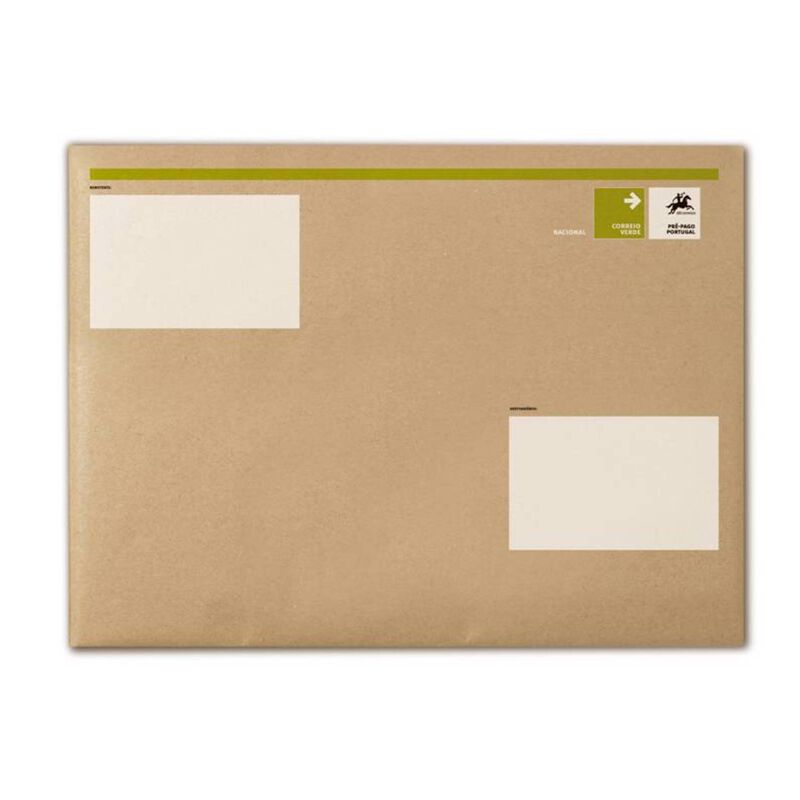 Envelope Almofadado Correio Verde Nacional 235x340mm CTT