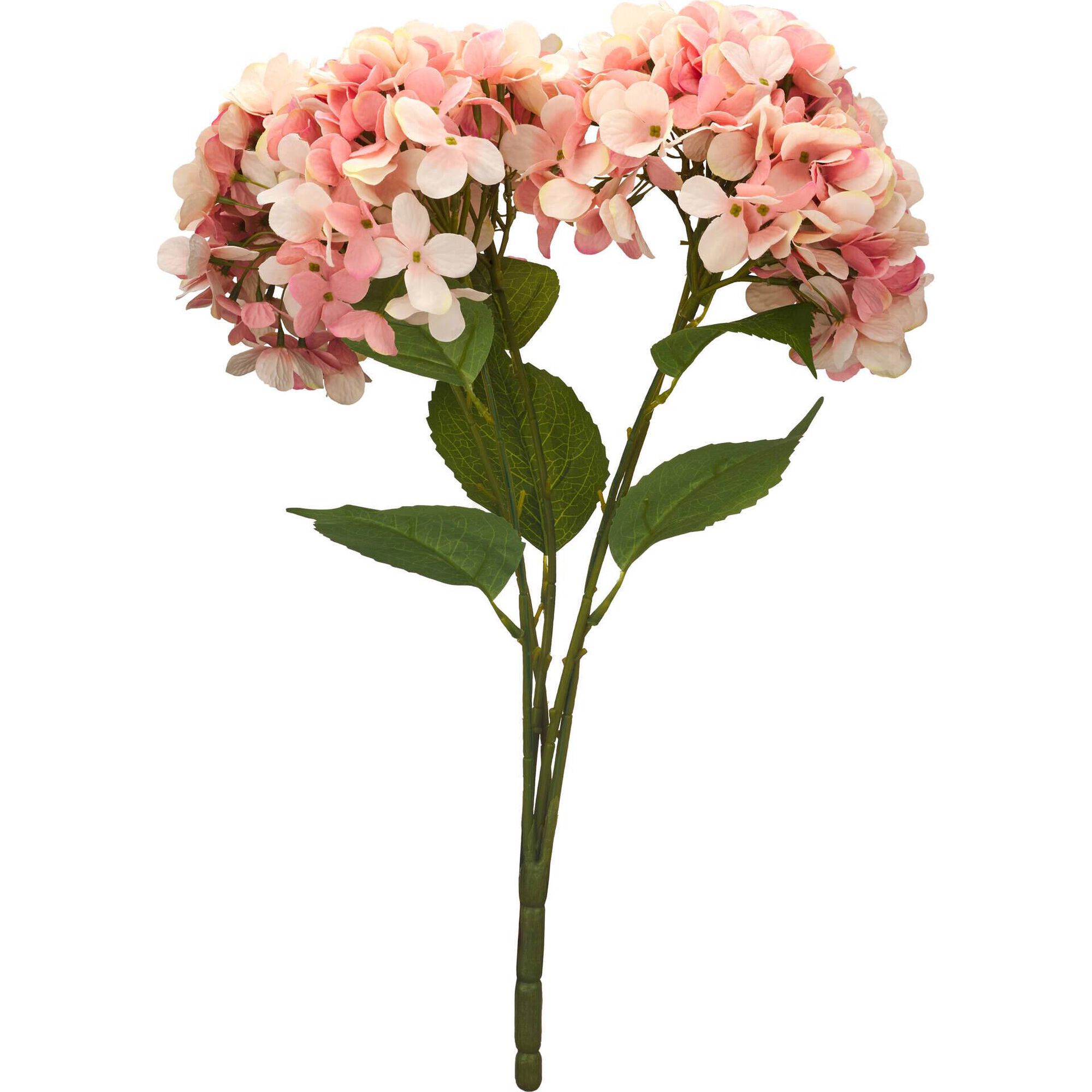 Conjunto 2 Hort&ecirc;nsias Artificiais 30x22x59cm Rosa Kasa