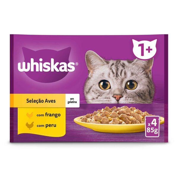 Comida Húmida para Gato Adulto Aves Whiskas