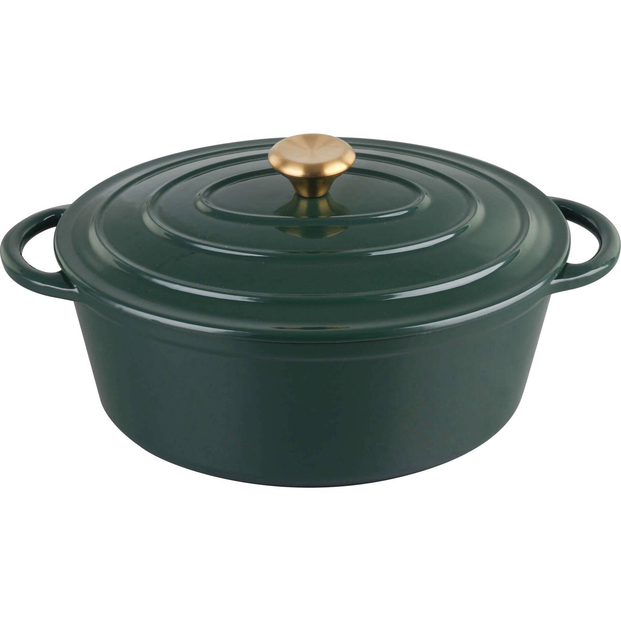 Assadeira Ferro Fundido 4L Verde Kasa