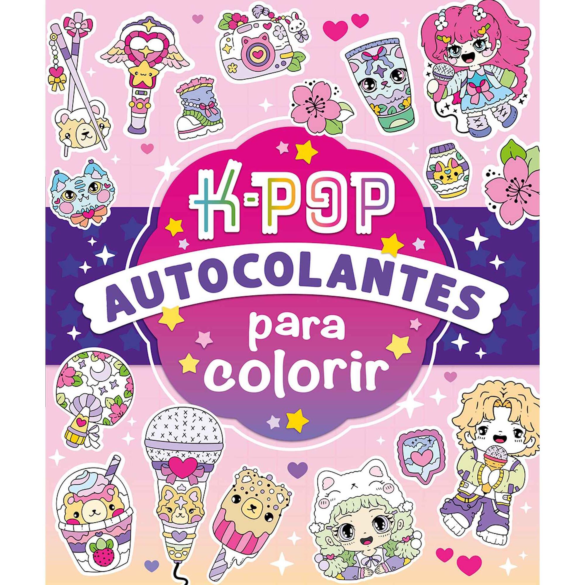 K-Pop - Autocolantes para Colorir