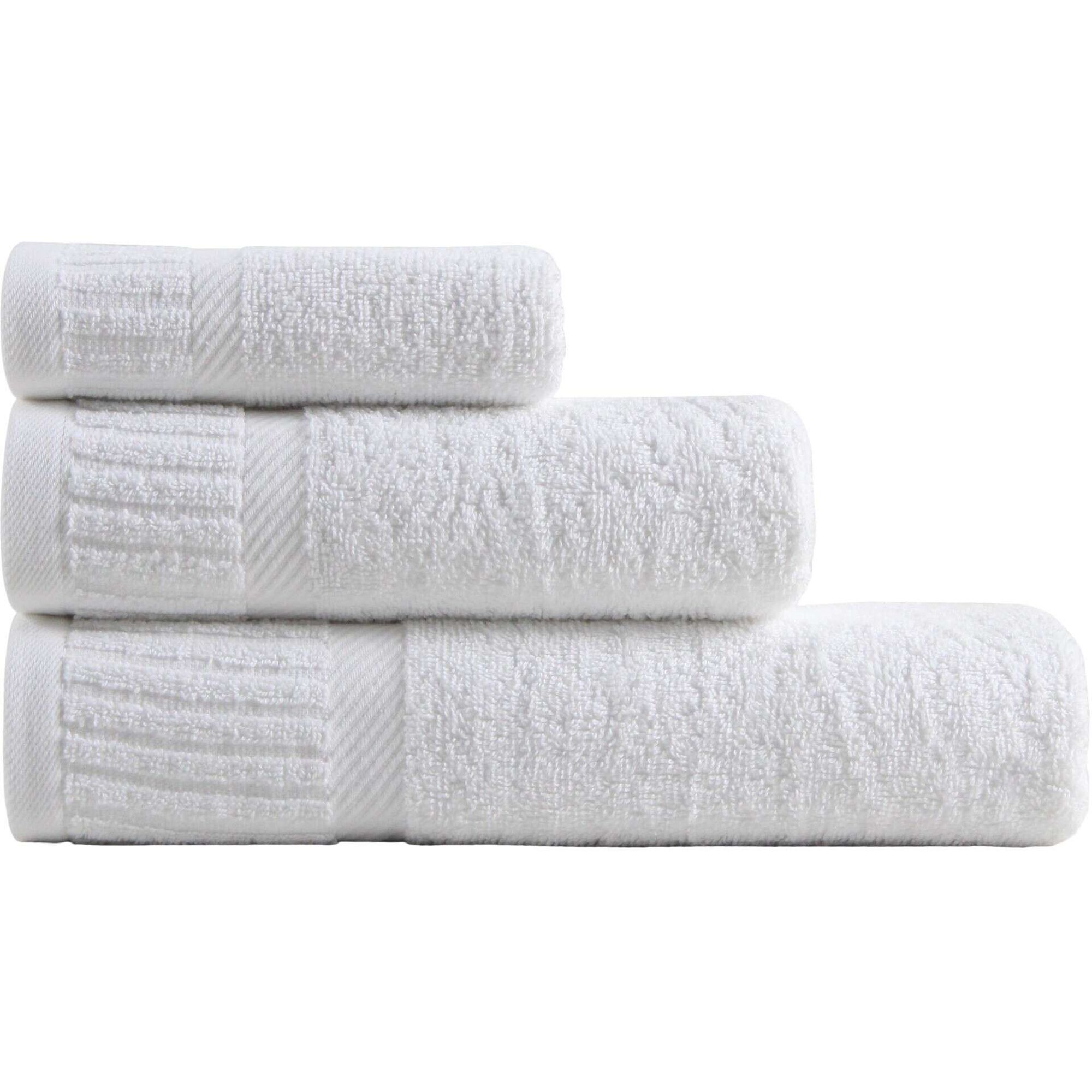 Conjunto 3 Toalhas Piano Branco Kasa