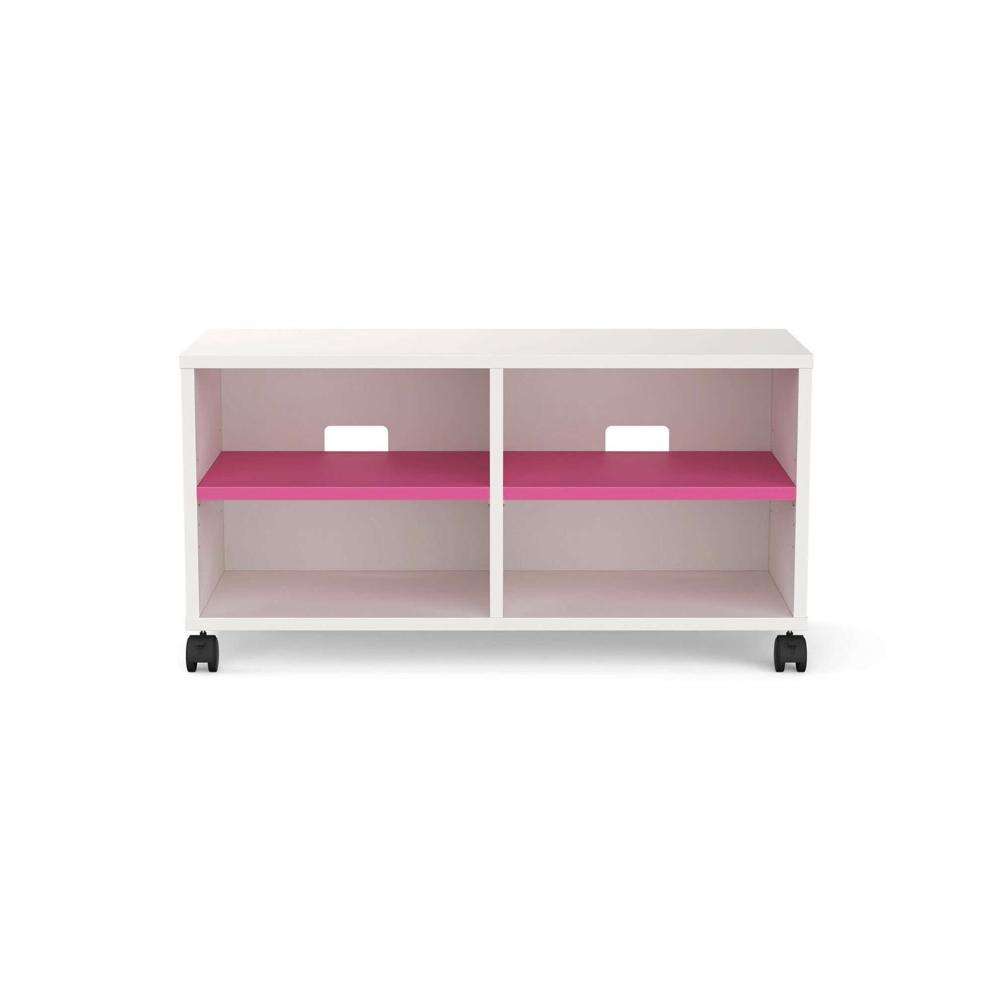 Móvel de TV 90x35x47cm Branco e Rosa Play