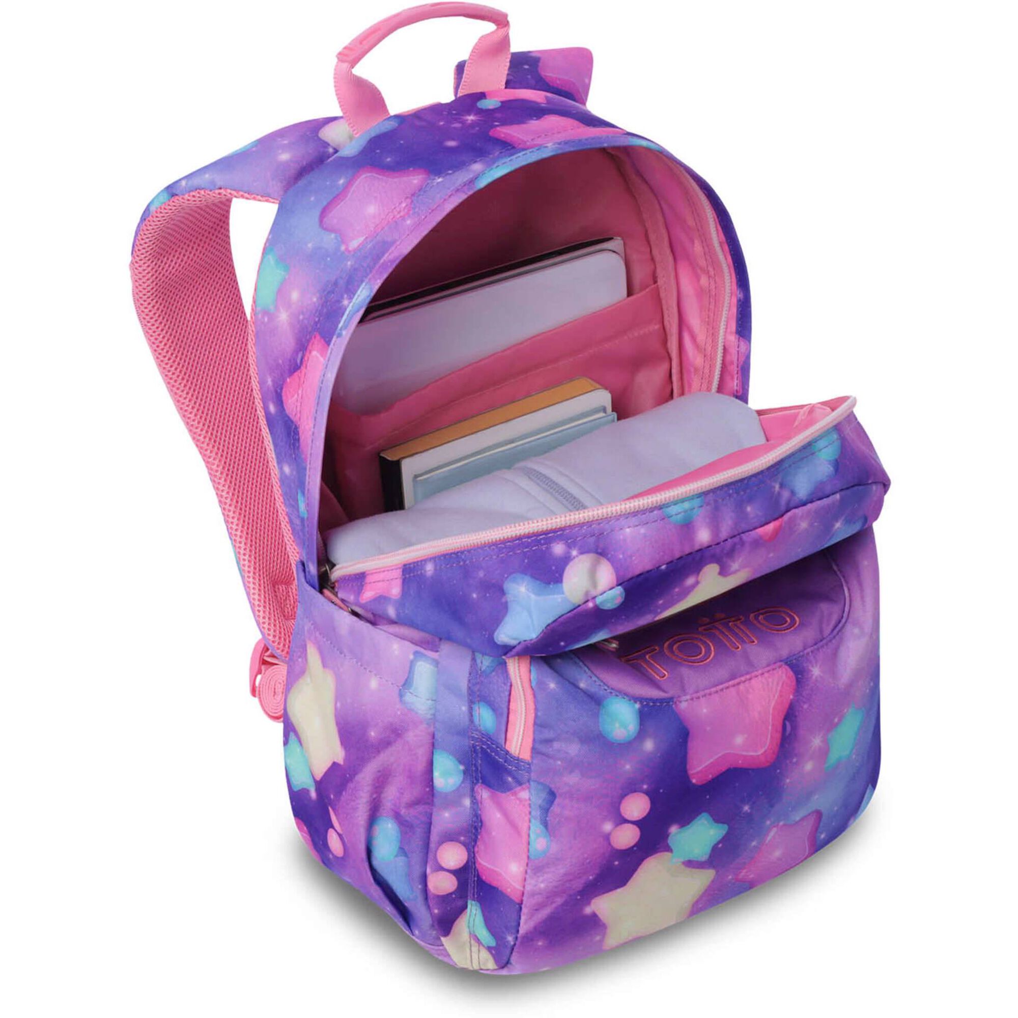 Mochila Estrelas Glitter Totto