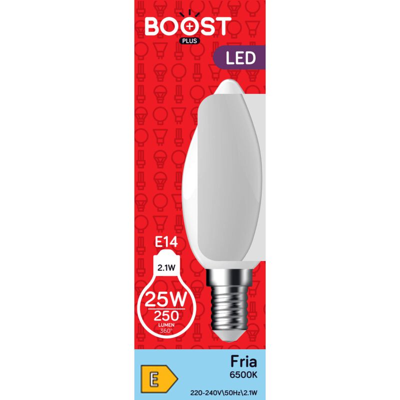 Lâmpada LED Chama E14 6500K 25W Boost