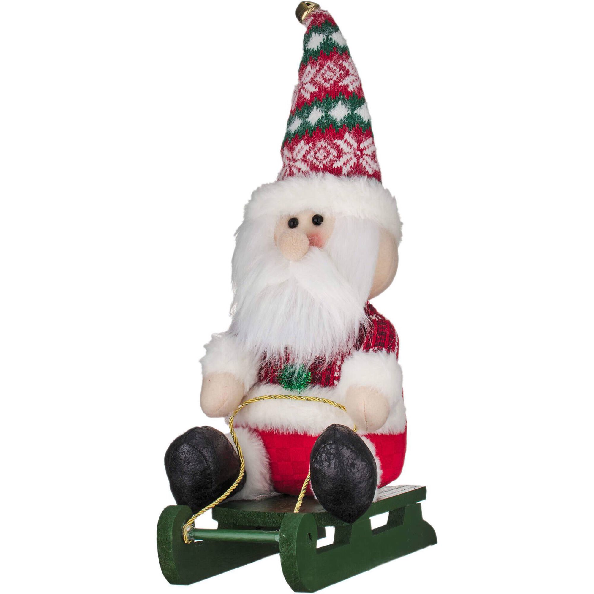 Boneco Pai Natal Trenó 30cm