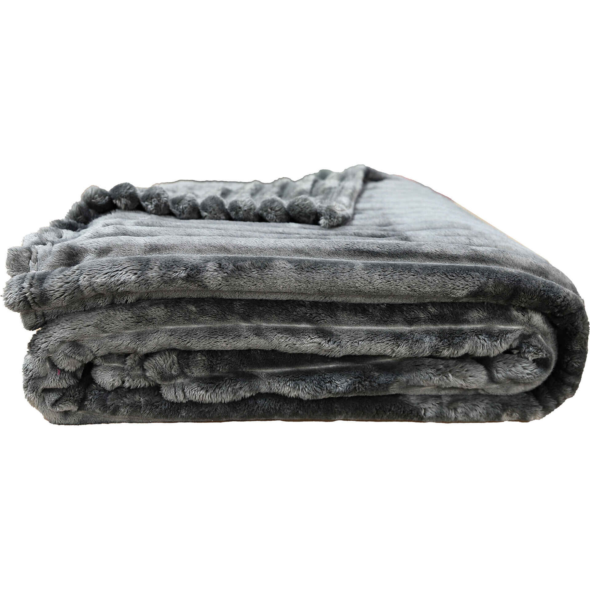 Edredão Canelado Cinza 200x220cm