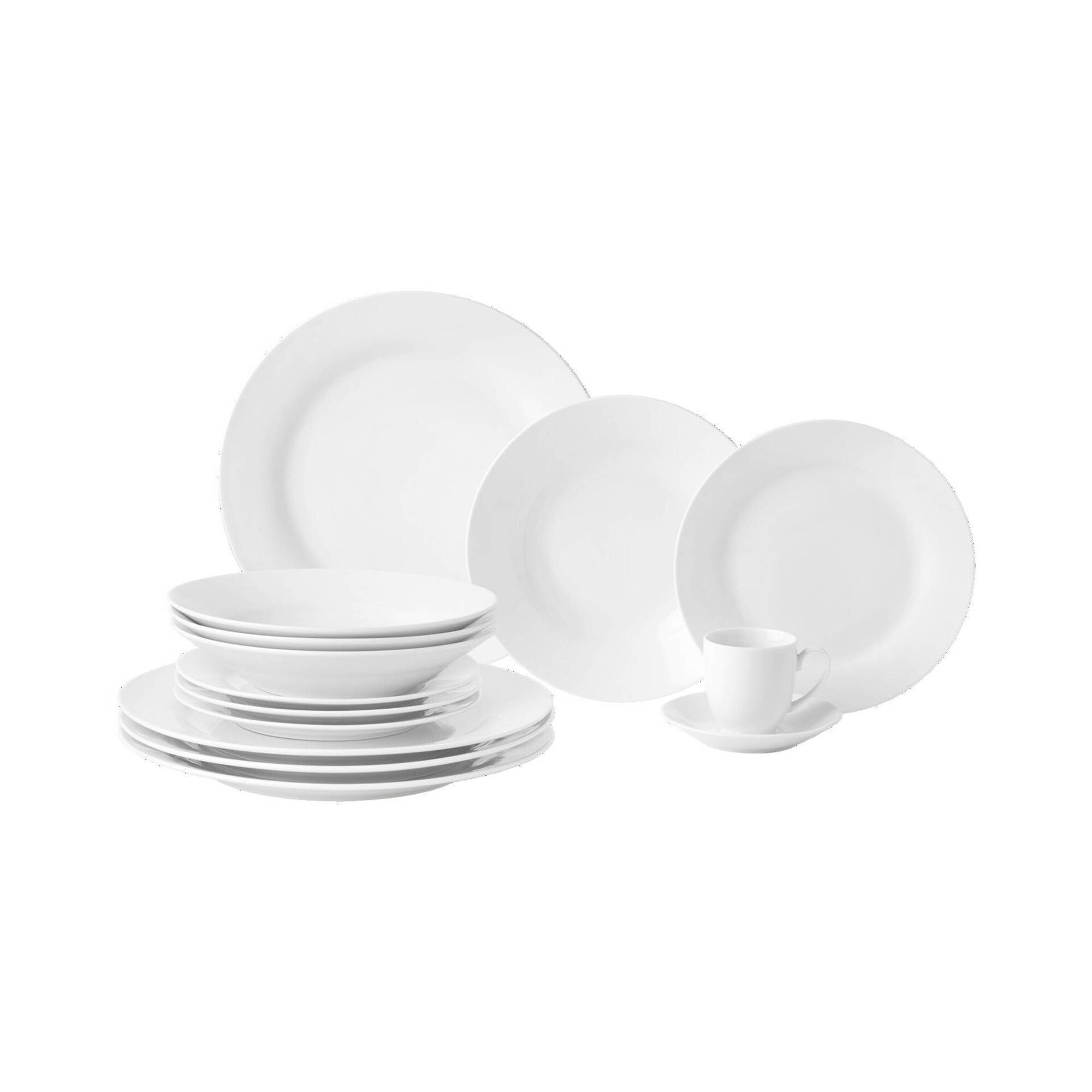 Serviço Mesa 30 Peças Branco Basic Serviço Mesa 30 Peças Branco Basic