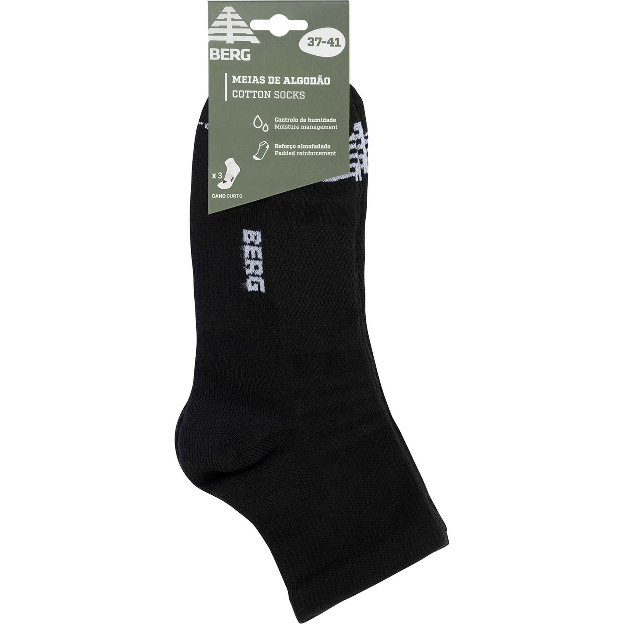 Meias Cano Curto 37-41 Pretas