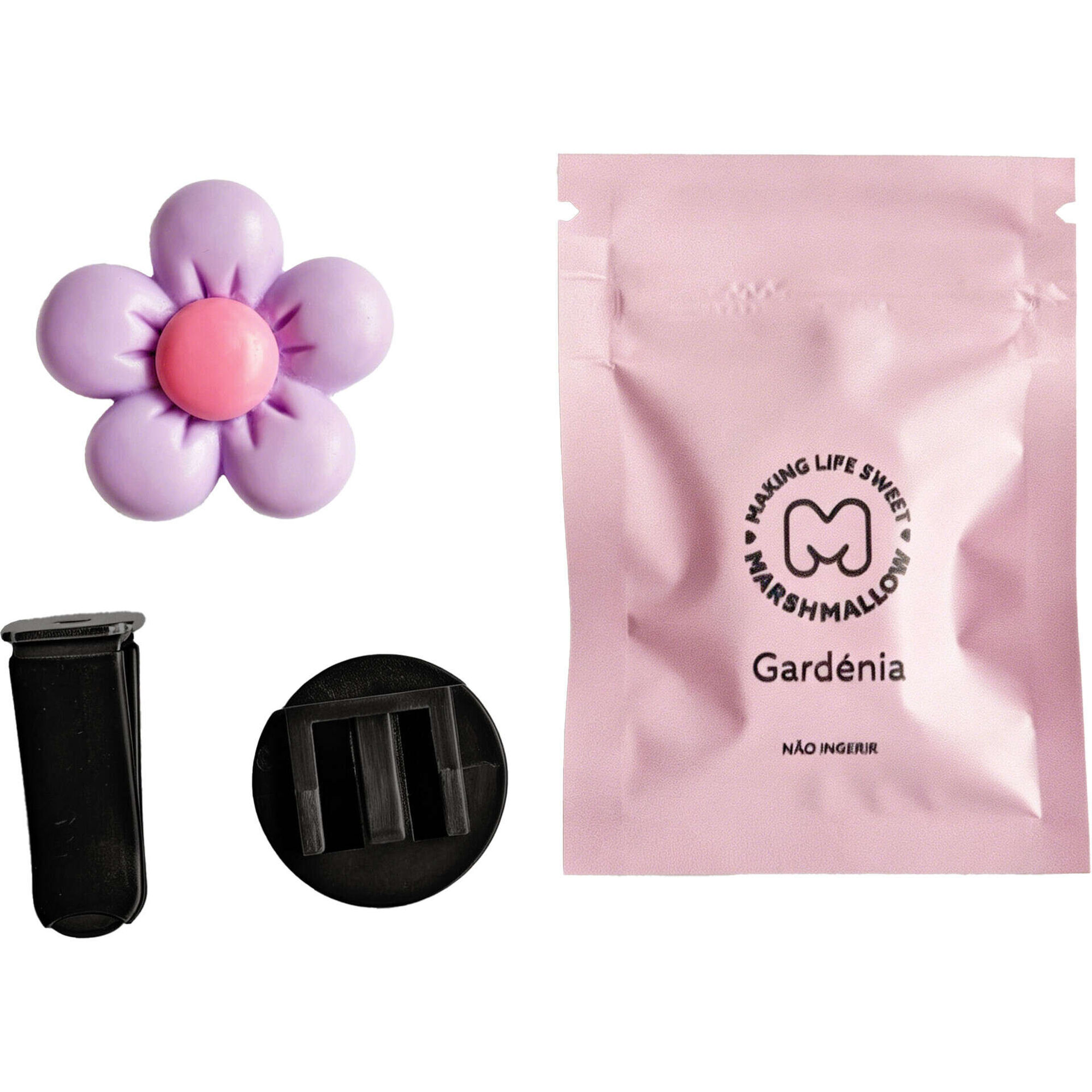 Ambientador Flor Roxa Gard&eacute;nia Marshmallow