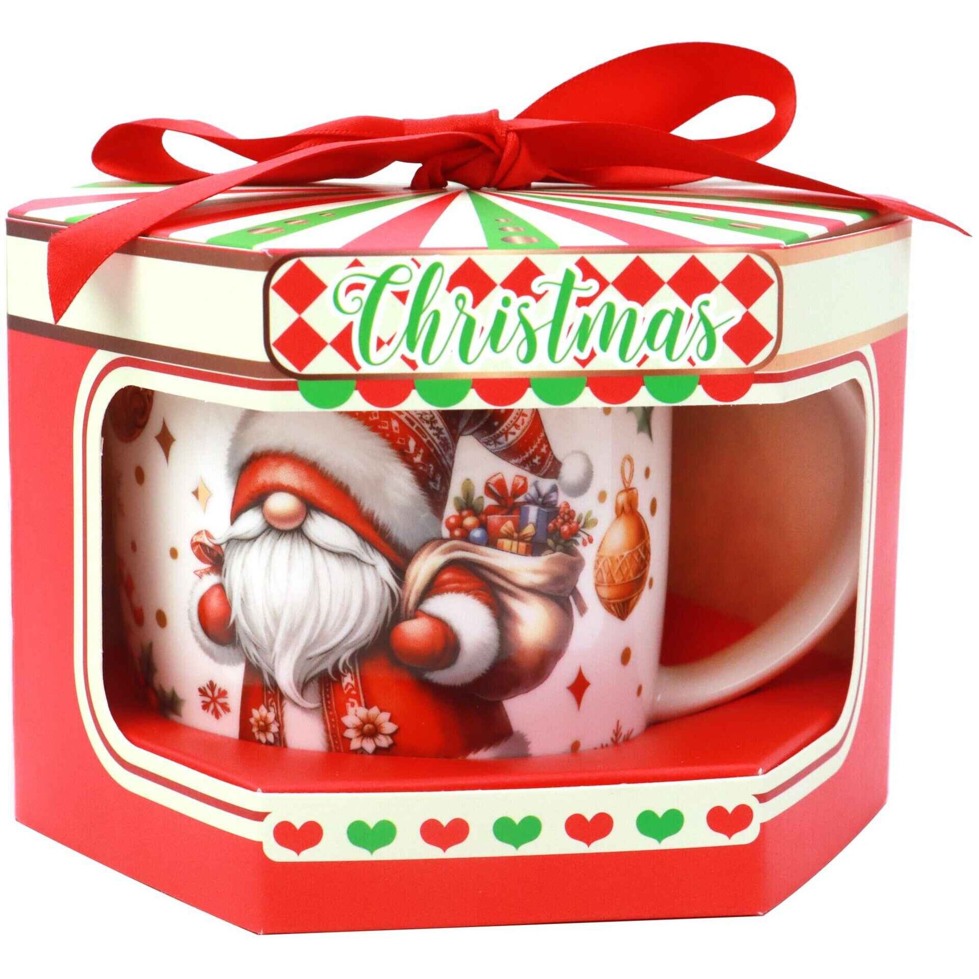 Caneca Pai Natal em Caixa Redonda