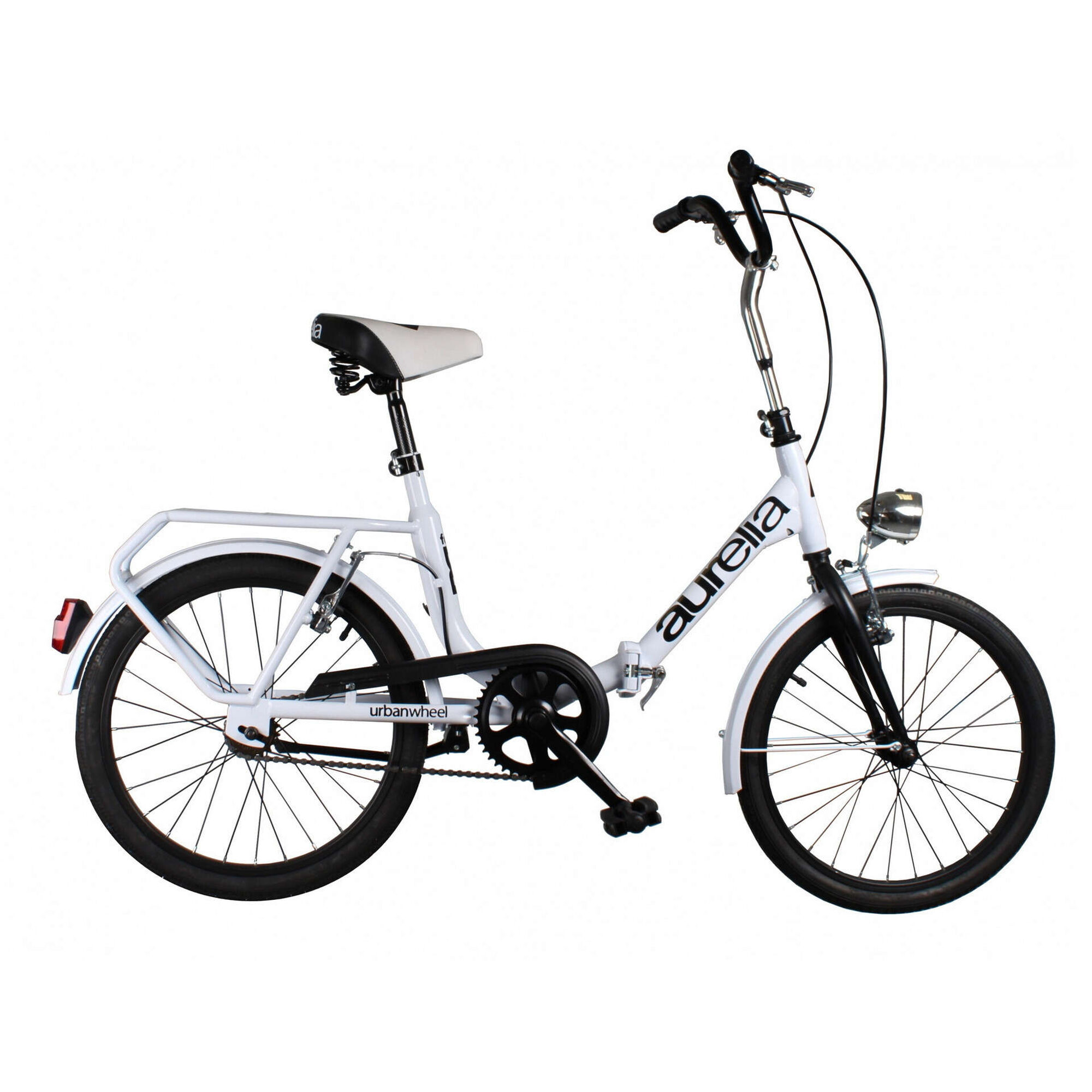 Bicicleta Júnior Dobrável Roda 20'' Branca