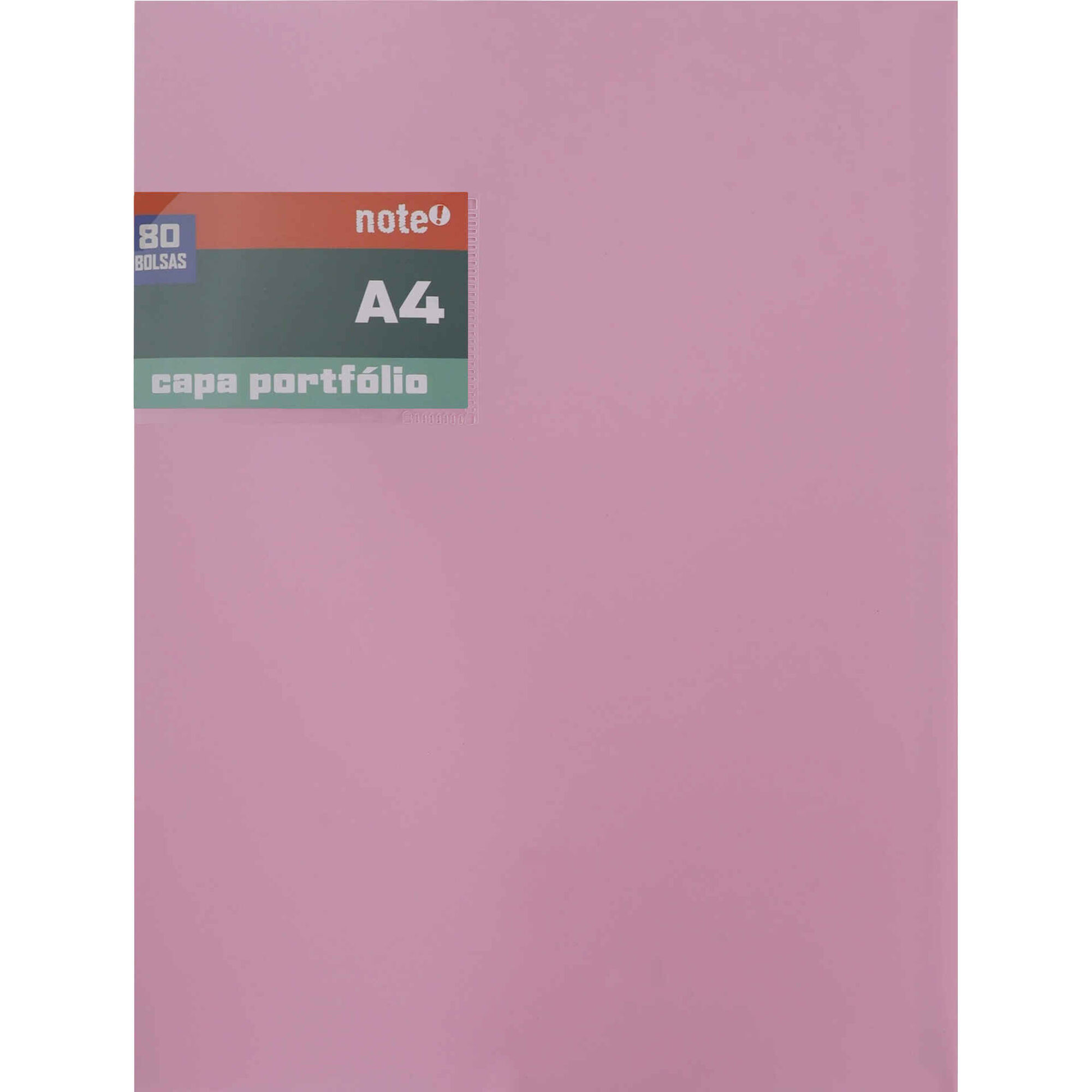 Portef&oacute;lio com 80 Bolsas A4 (v&aacute;rias cores) Note!