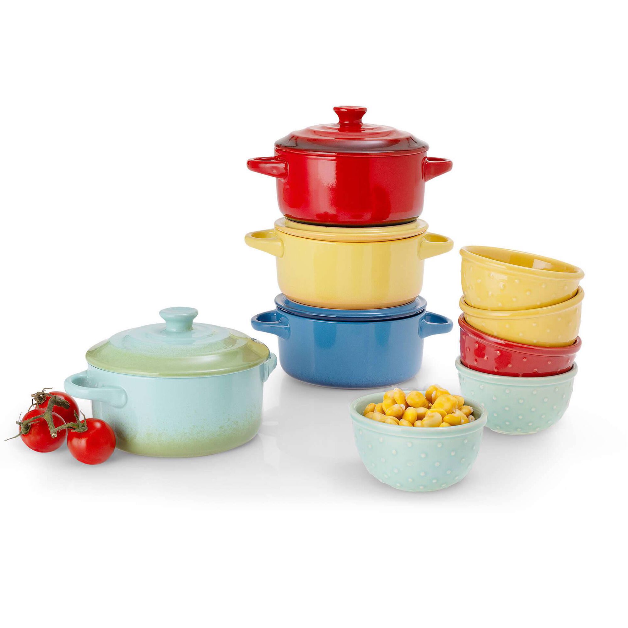 Conjunto 4 Ramequins 10,5cm Vermelho Kasa