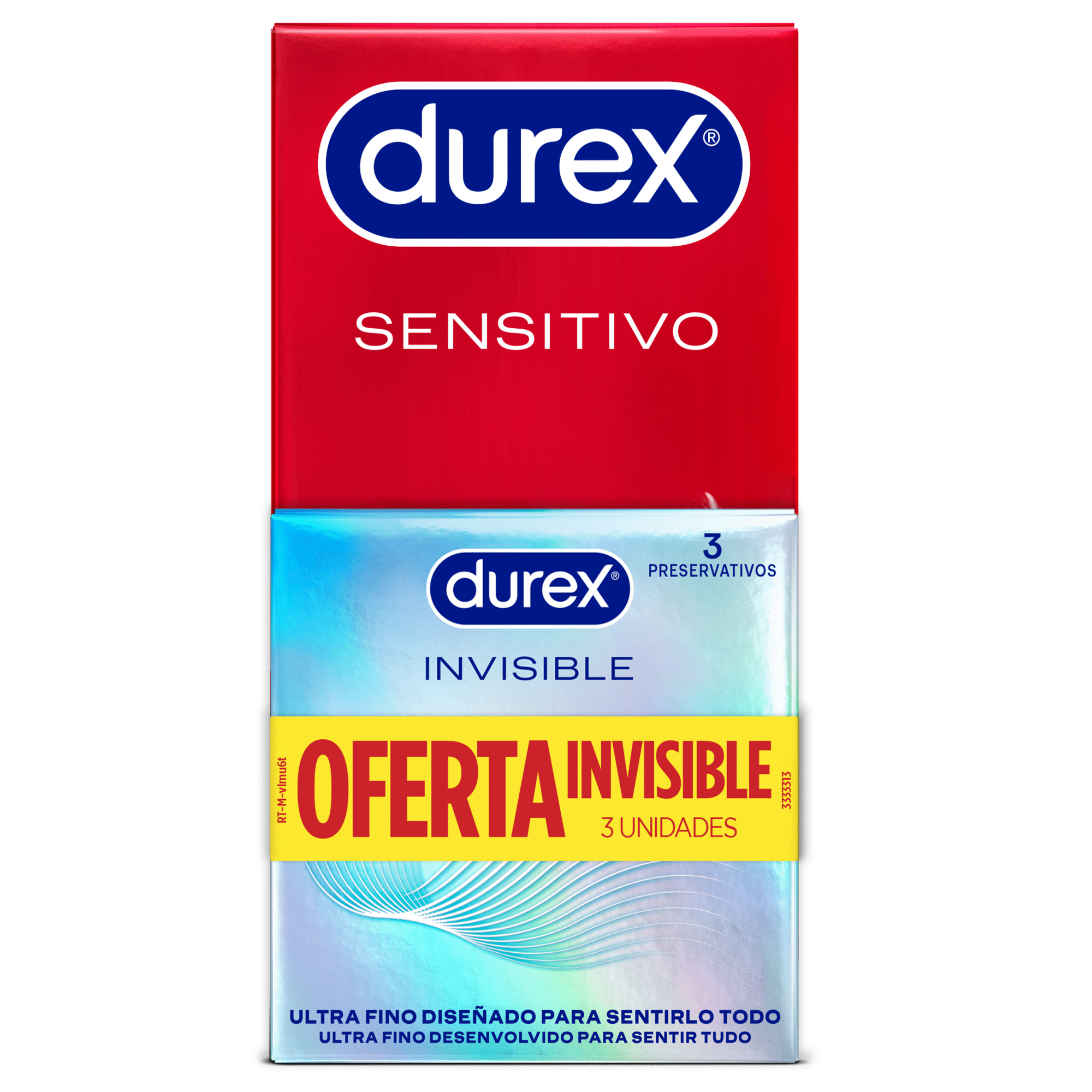 Preservativos Sensitivo + Oferta  Invisible Durex